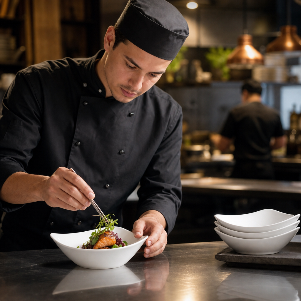 Triangle Bowls 150mm Porcelain for Contemporary Food Presentation (Pack of 12)