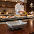 Melamine Grey Dish 30ml for Buffet Service