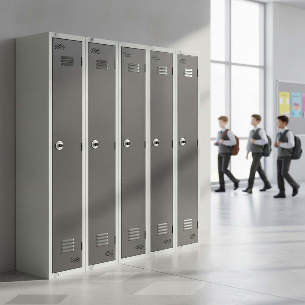 Powder Coated Steel Lockers 450mm Deep for Schools & Offices