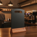 Wooden Double-Sided Handheld Board for Bars & Cafés