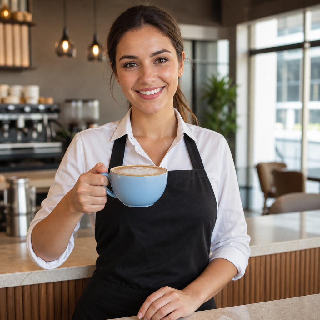 Super Vitrified Ceramic Cappuccino Cups 227ml for Cafés & Restaurants (Pack of 12)