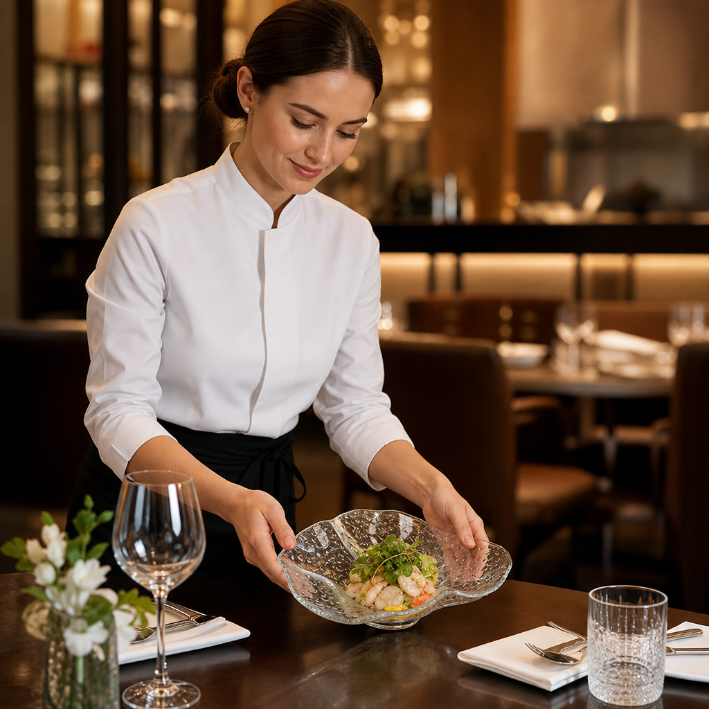 Venus Deep Bowl 250mm Clear Glass for Upscale Dining (Pack of 12)