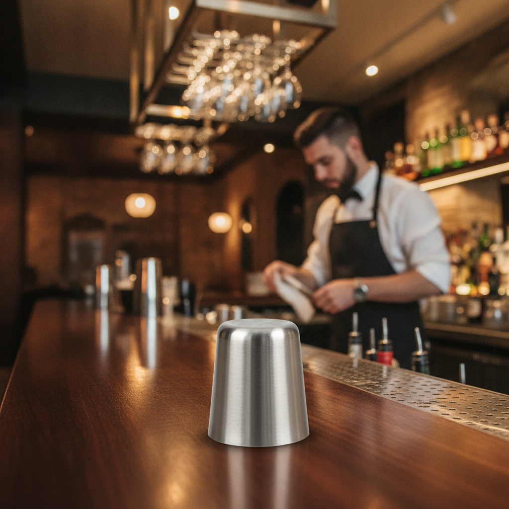 Stainless Steel Thimble Measure 70ml for Bars & Pubs