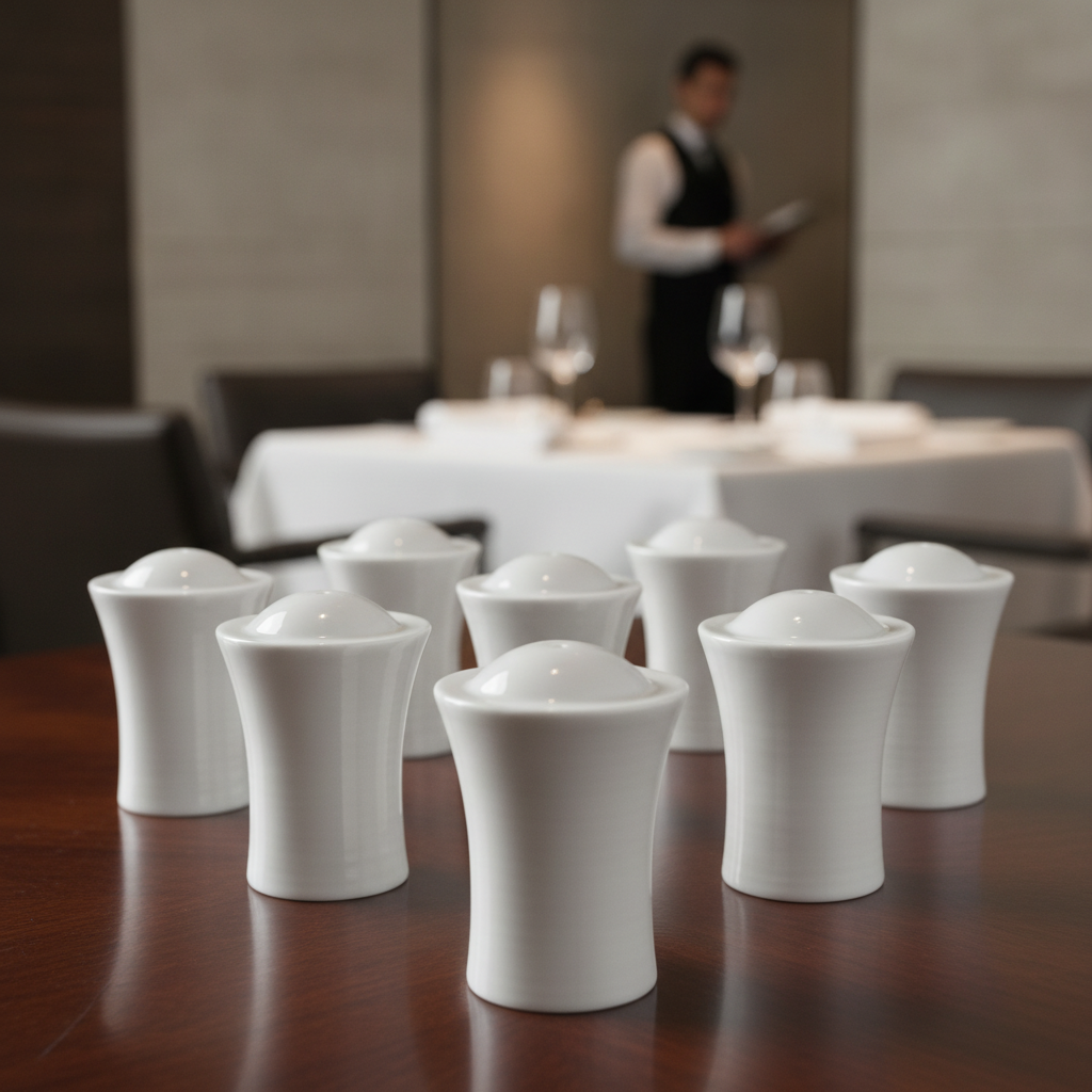 Porcelain Salt Shakers for Fine Dining (Pack of 36)