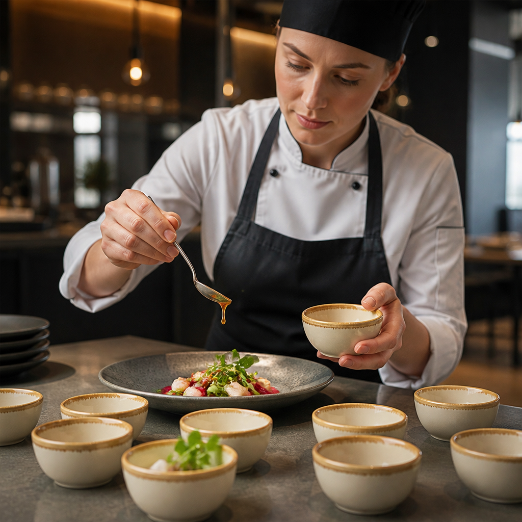 Dipping Pots 50ml Sandstone Porcelain for Contemporary Dining (Pack of 12)