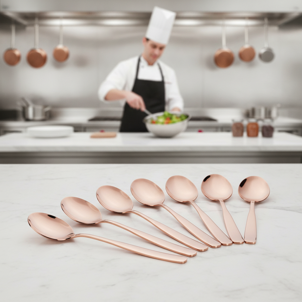 18/10 Stainless Steel Small Salad Spoon for Serving (Pack of 6)