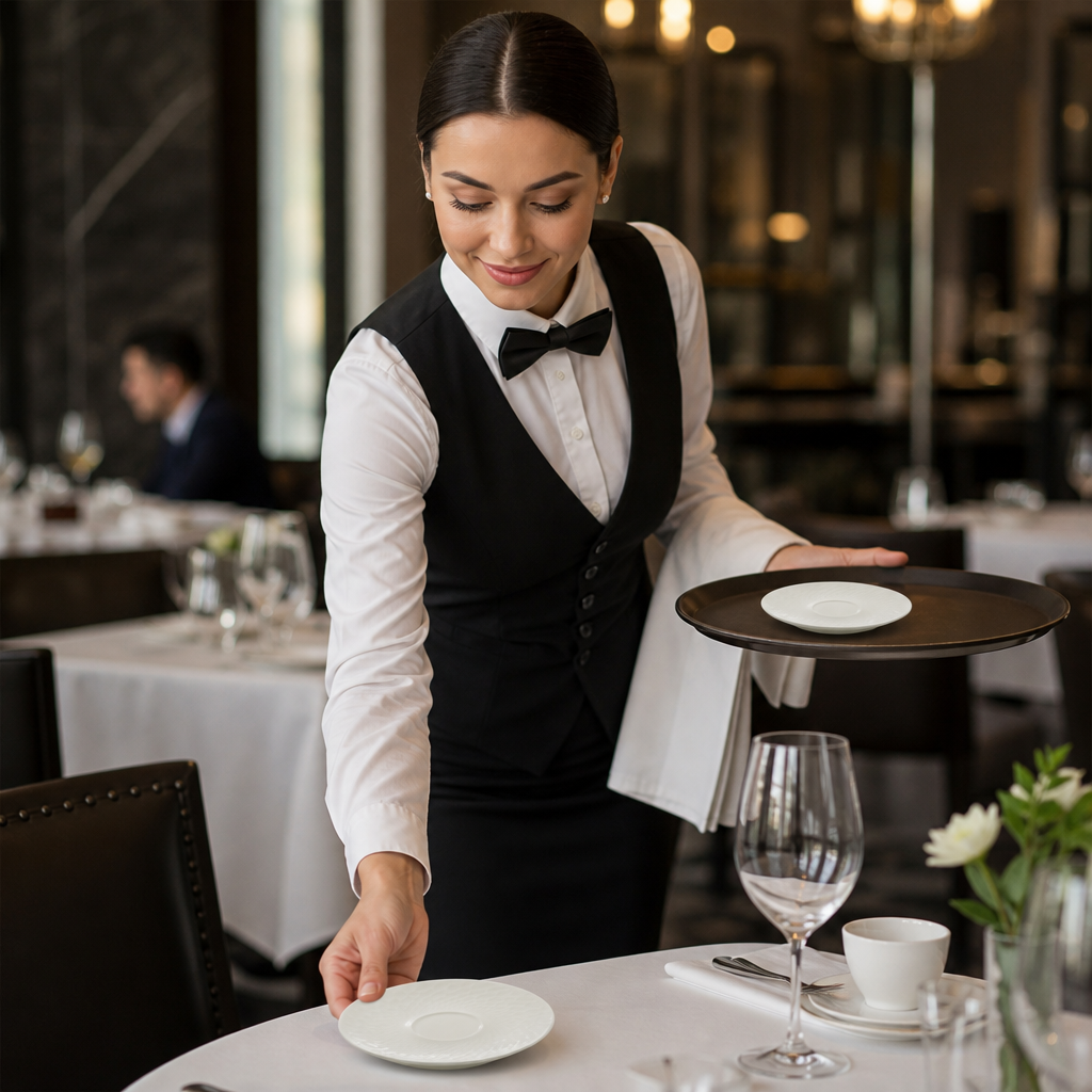 Alumina Saucers 152.5mm Vitrified Ceramic for Hospitality (Pack of 36)