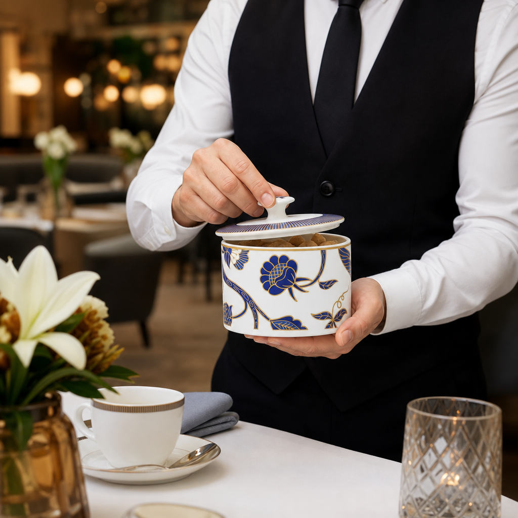 Bone China Coupe Oval Sugar Bowls 225ml for Upscale Dining (Pack of 12)