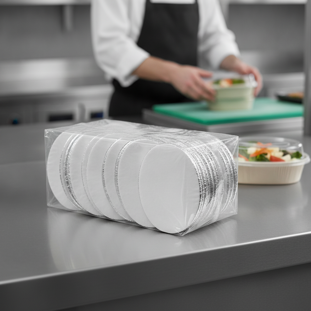 Paper & Foil Recyclable Lids for 500ml Oval Containers (Pack of 200)
