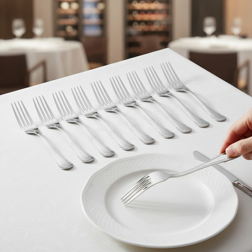 18/10 Stainless Steel Table Forks for Elegant Dining (Pack of 12)