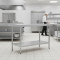 Stainless Steel Prep Table 1200mm for Back-of-House Use
