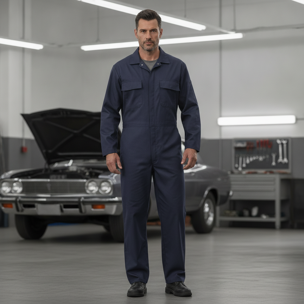 Polycotton Navy Coveralls for Everyday Workwear