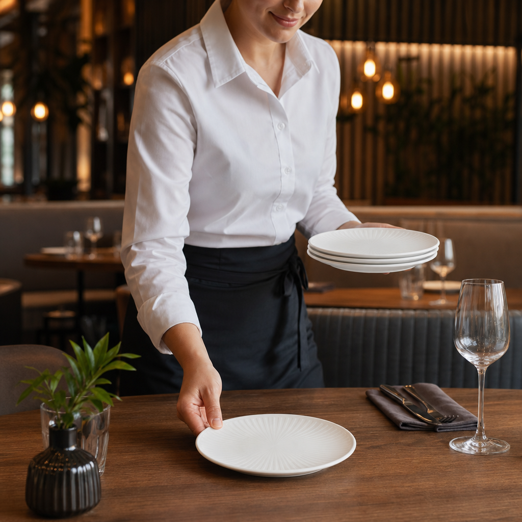 Coupe Plates 165mm White Ceramic for Dining Experiences (Pack of 12)