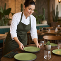 Round Plates Made 229mm Melamine for Foodservice (Pack of 24)