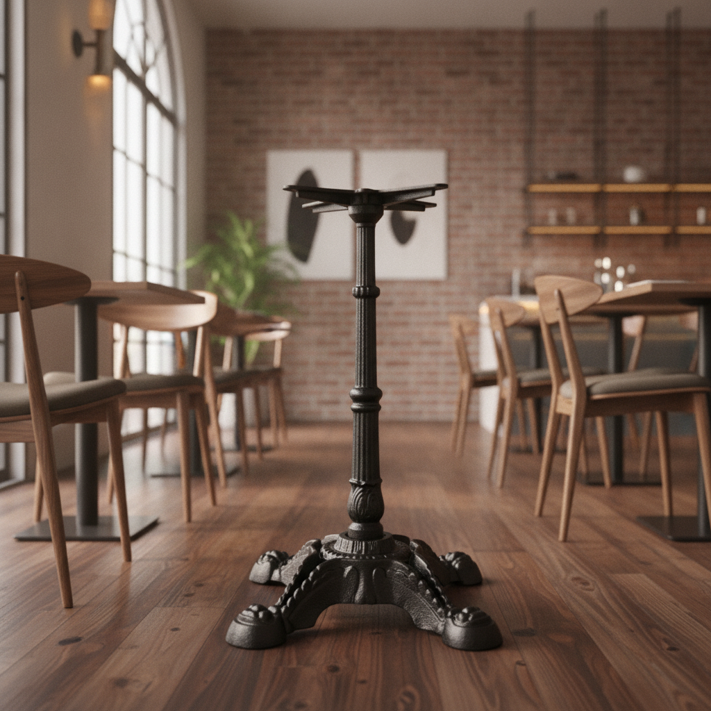 Cast Iron Auto-Adjust Dining Table Base 720mm for Restaurants & Cafés