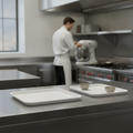 Polypropylene Rectangular Tray White for Fast Food Service