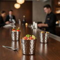 Stainless Steel Hammered Appetiser Cup 72x87mm for Elegant Serving