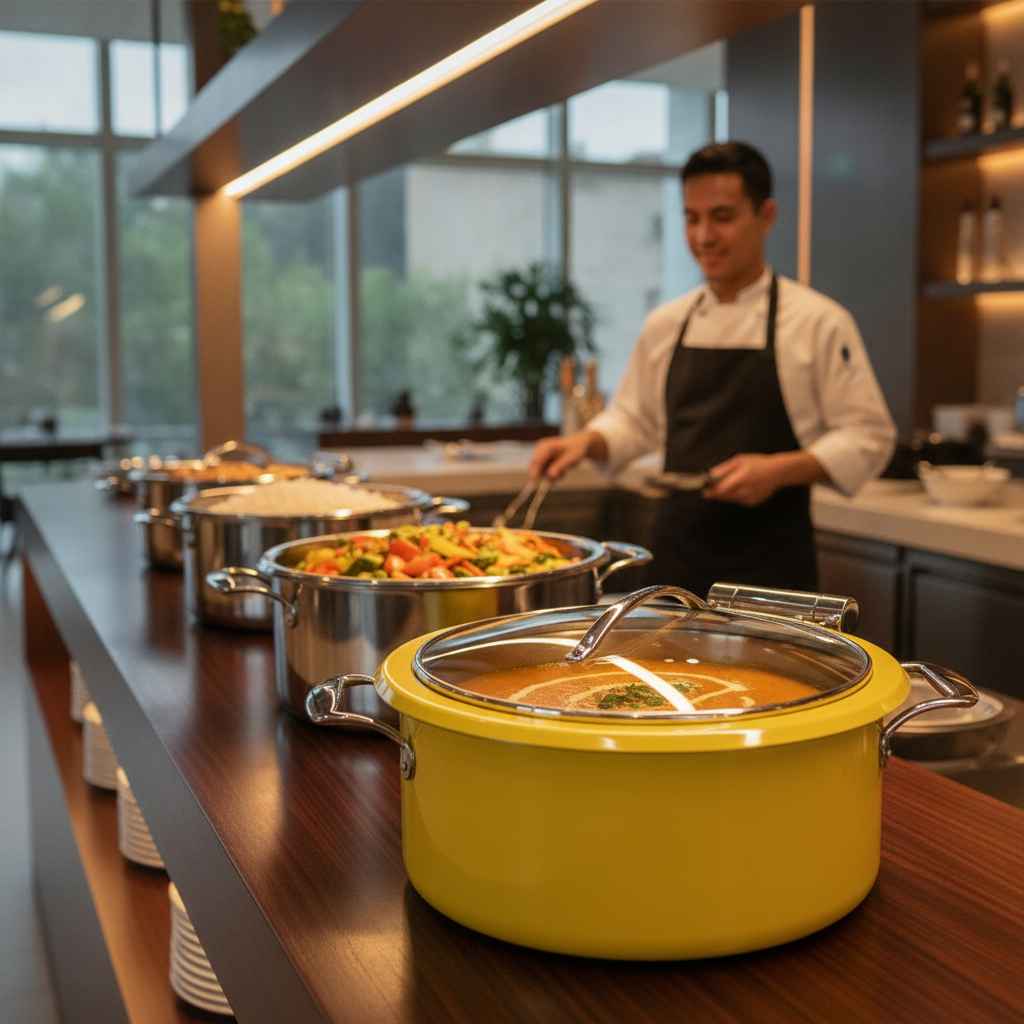 Stainless Steel Chafing Dish Set 305mm for Buffet Services