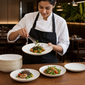 Round Dishes 160mm White Vitrified Ceramic for Casual Dining (Pack of 12)