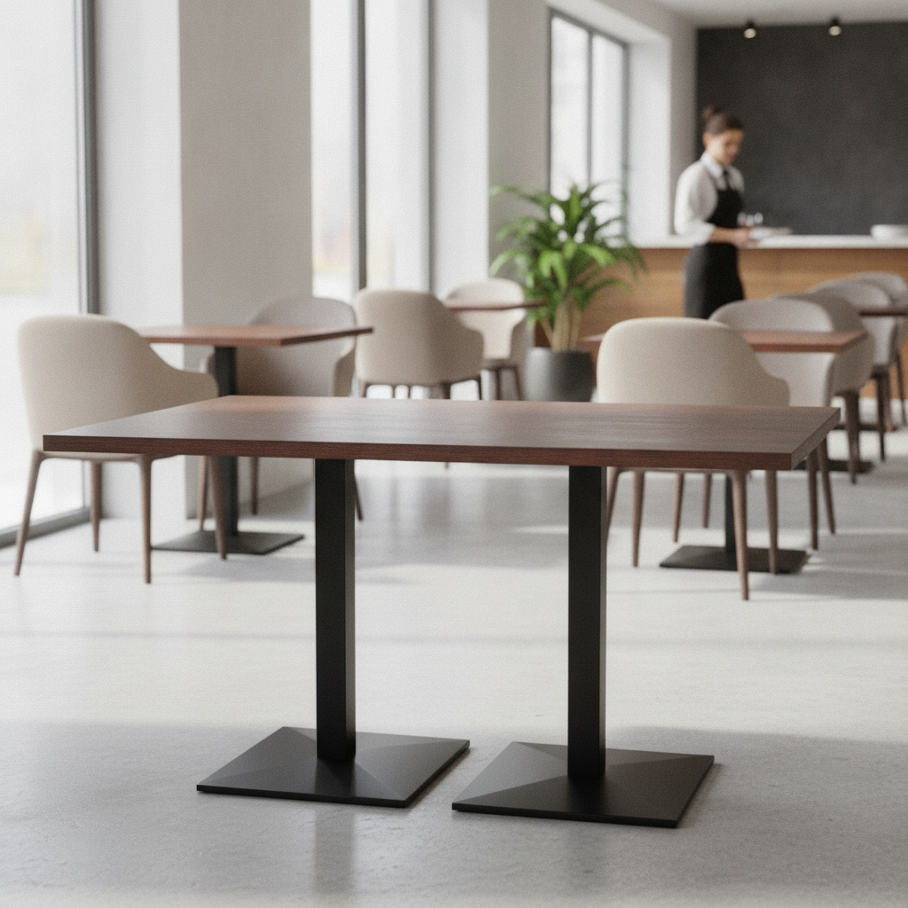 Timber Rectangular Table Top 1200x700mm for Commercial Use