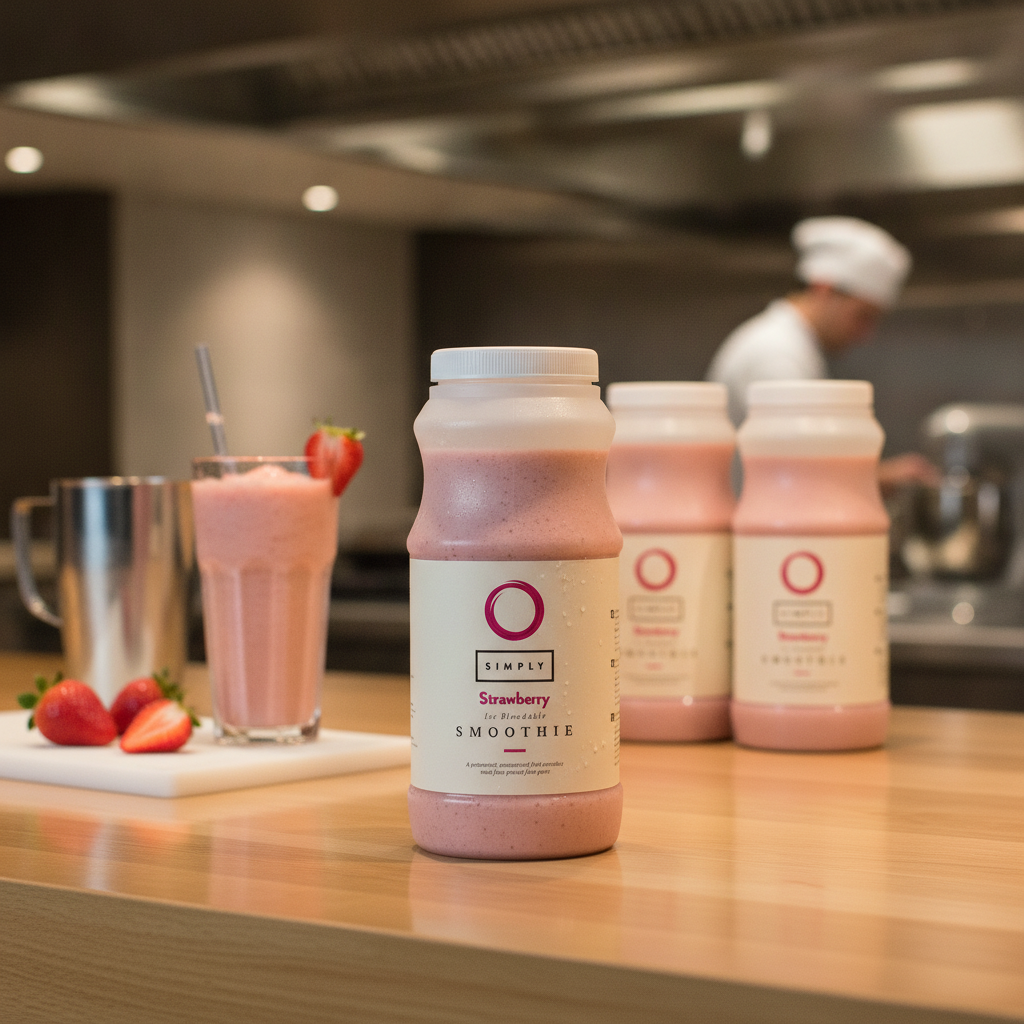 Strawberry Smoothie Mix 1L for Refreshing Beverages