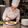 Flat Round Plates 210mm Porcelain for Catering Environments (Pack of 6)