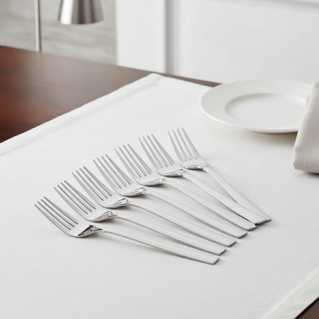 18/10 Stainless Steel Dessert Forks for Fine Dining (Pack of 12)