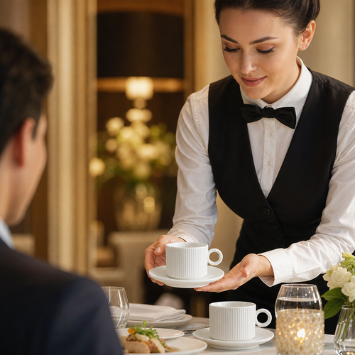 Can Cups 85ml Vitrified Porcelain for Upscale Dining (Pack of 12)