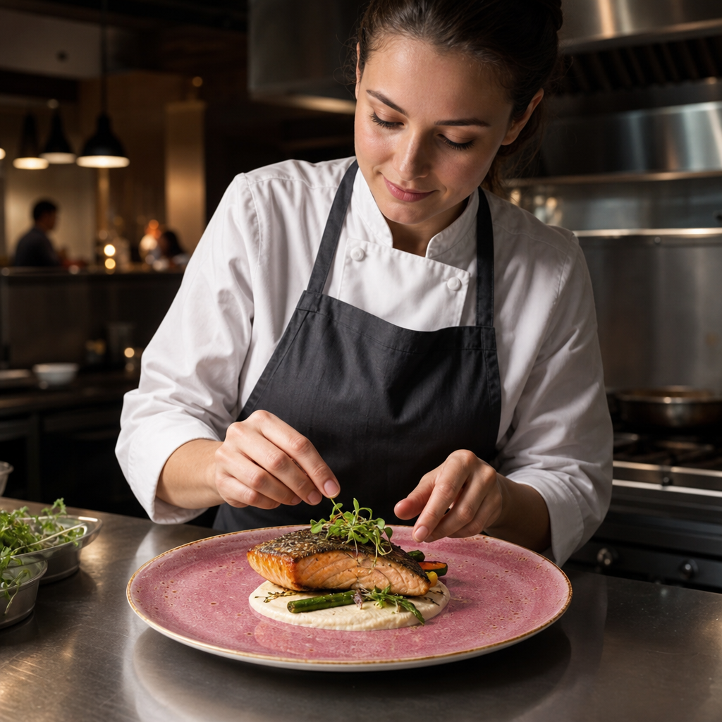 Alumina Plate 255mm Pink Vitrified Ceramic for Culinary (Pack of 12)