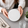 Flat Round Porcelain Plates 150mm for Catering & Hospitality