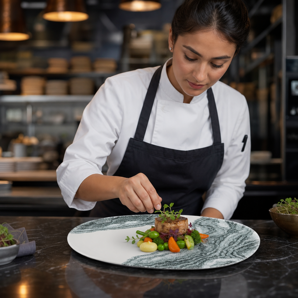Platters 345x235mm Black Vitrified Ceramic for Modern Hospitality (Pack of 6)