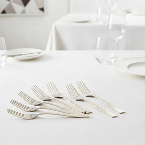 18/0 Stainless Steel Champagne Table Forks for Modern Dining (Pack of 12)