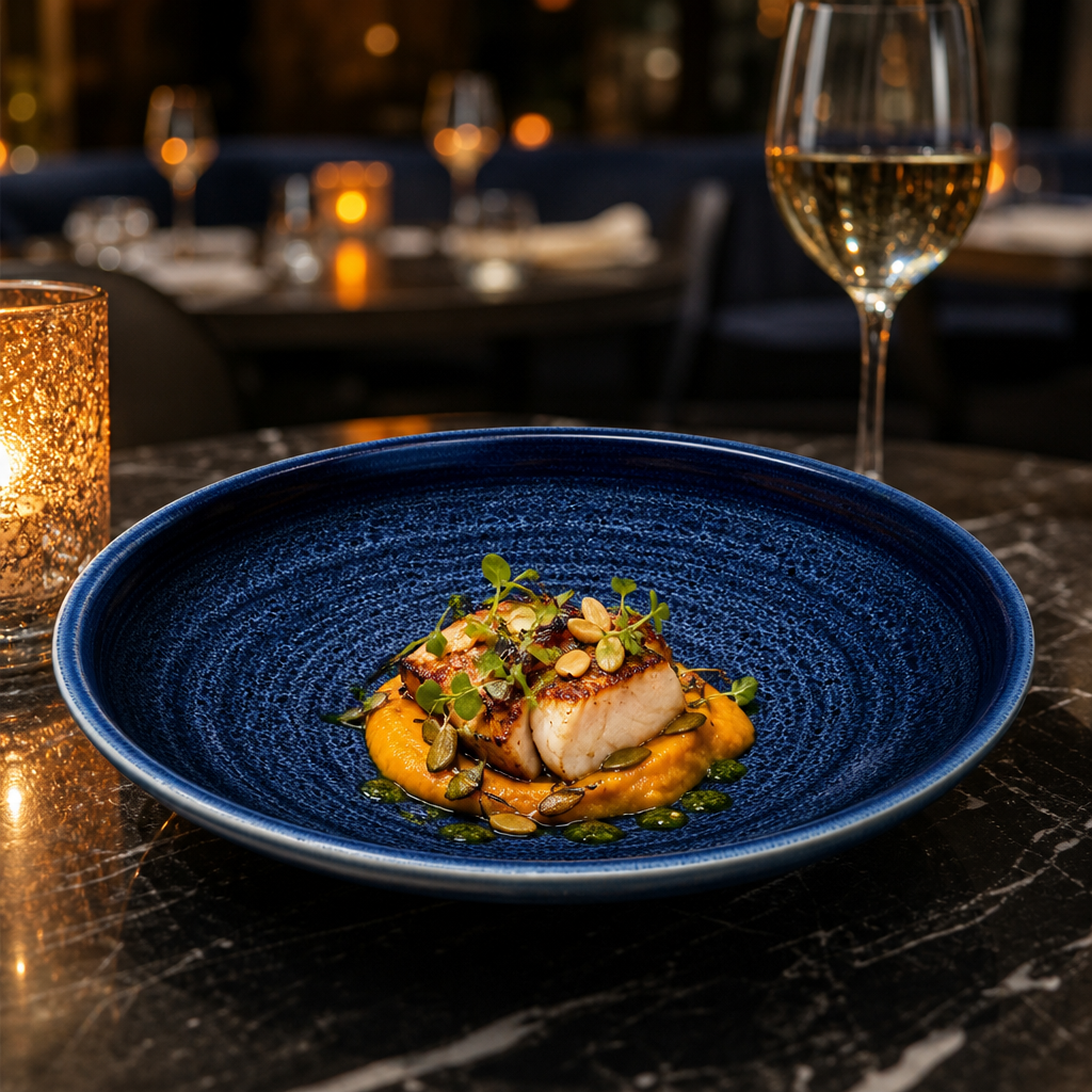 Walled Plates Porcelain for Dining Experiences (Pack of 6)