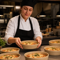 Stoneware Oval Pie Bowls 395ml for Serving Dishes (Pack of 6)