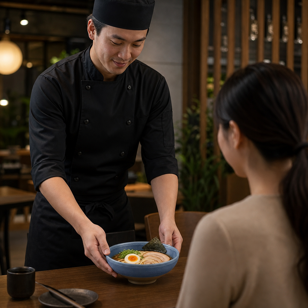Ramen Bowls 650ml Blue Vitrified Stoneware for Dining (Pack of 6)
