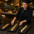 Rectangular Trays 150x560mm Melamine for Buffet Presentations (Pack of 4)
