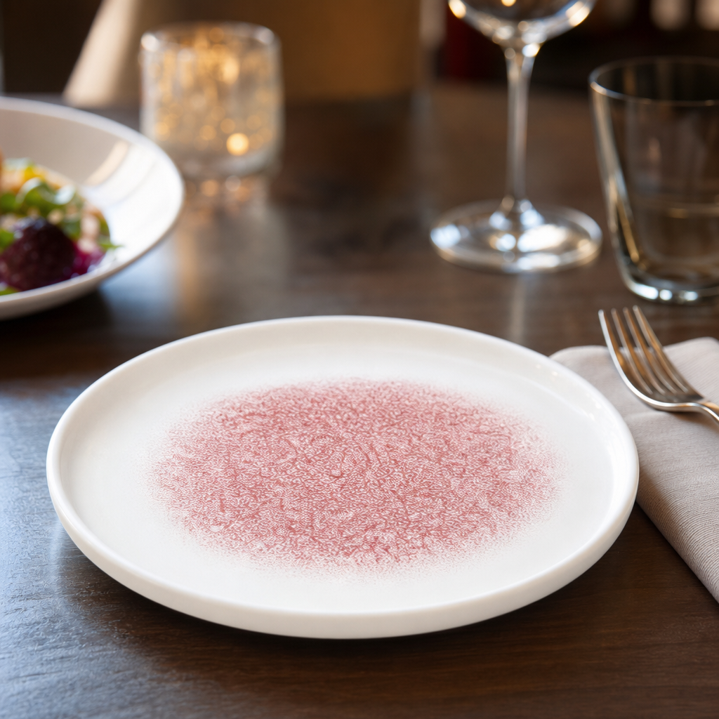 Walled Plates 210mm Porcelain for Professional Catering (Pack of 6)