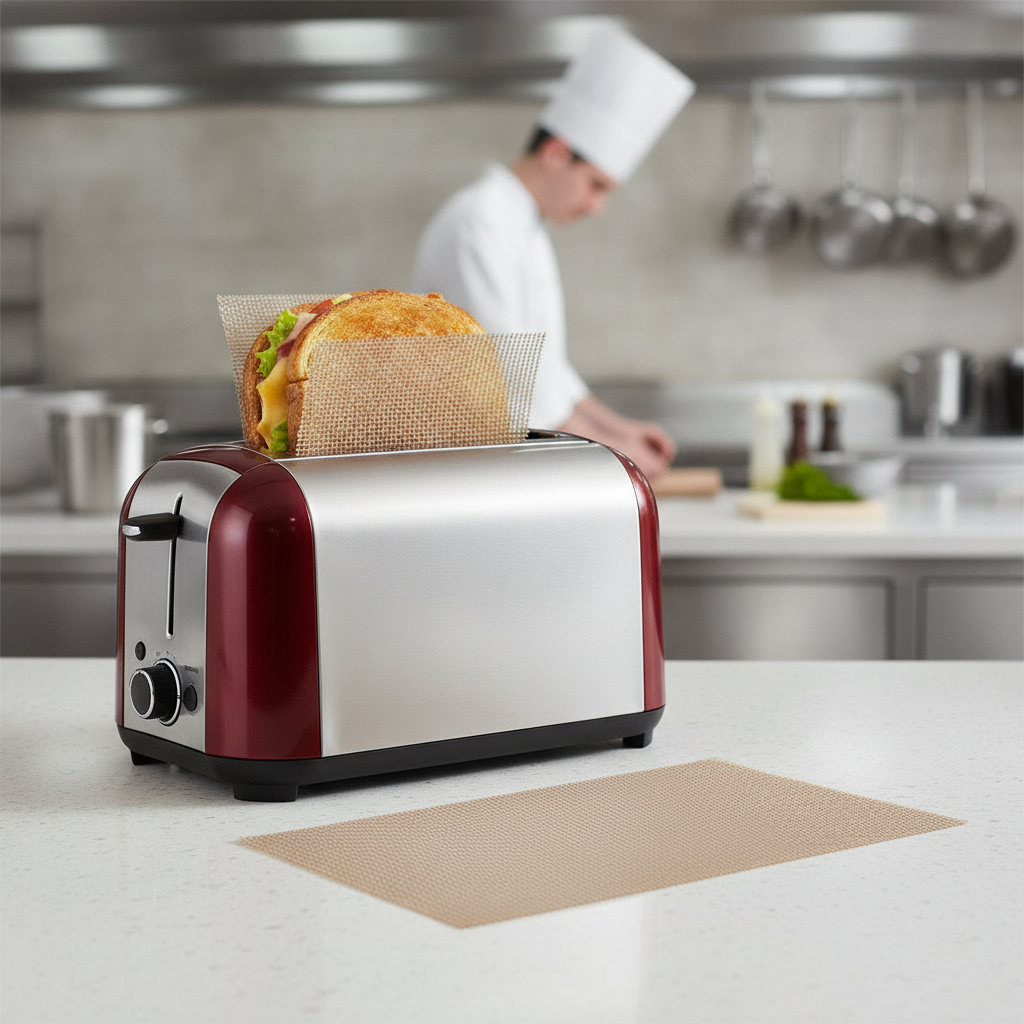 PTFE & Fiberglass Toastie Liners for Mess-Free Toasties (Pack of 2)