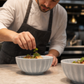 Deep Bowls Concrete Grey Stoneware for Creative Plating (Pack of 12)