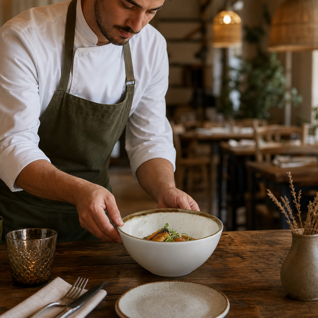 Art Bowl 150mm Melamine for Rustic Table Settings