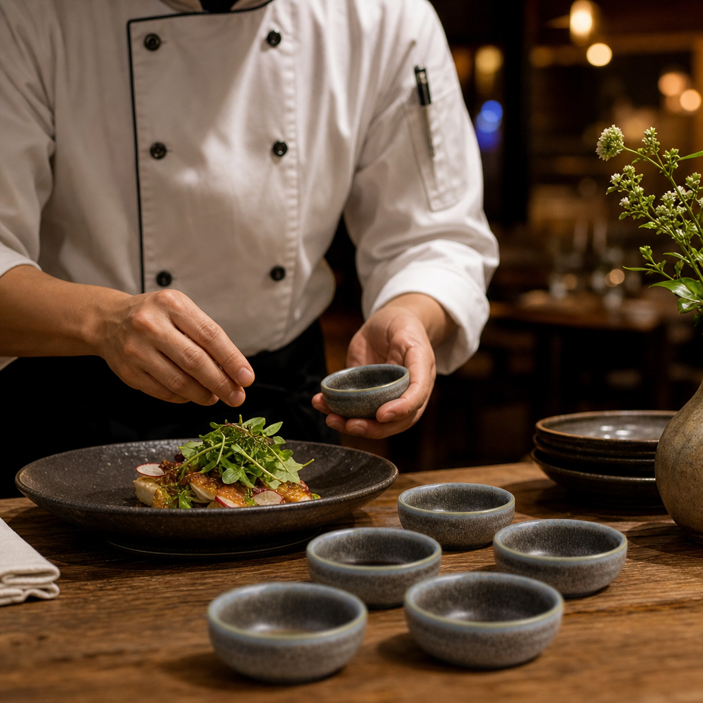 Dipping Dishes 40ml Porcelain for Rustic Dining (Pack of 8)