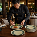 Flare Walled Plates 210mm Ceramic for Elegant Dining (Pack of 6)