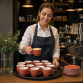Tulip Cups Paprika 170ml Ceramic for Coffee Service (Pack of 12)