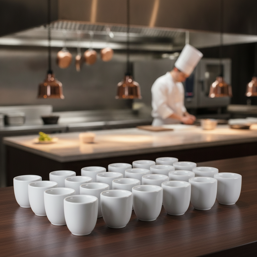 Porcelain Egg Cups 1.75kg for Professional Catering (Pack of 24)