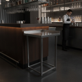 Stainless Steel Modular Bar Corner Station for Efficient Workspaces