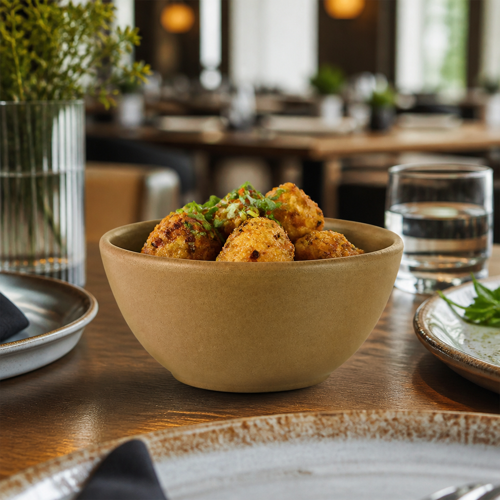 Super Vitrified Porcelain Snack Bowls 14oz for Modern Dining