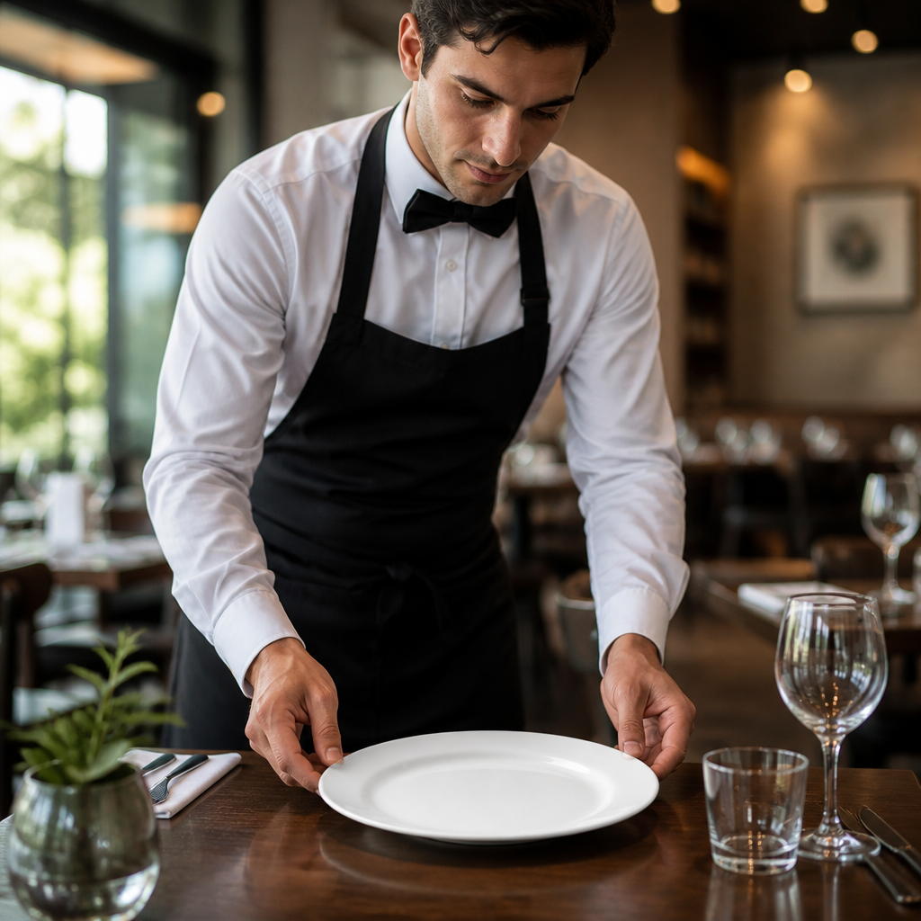 Plates 254mm Porcelain for Catering Use (Pack of 24)