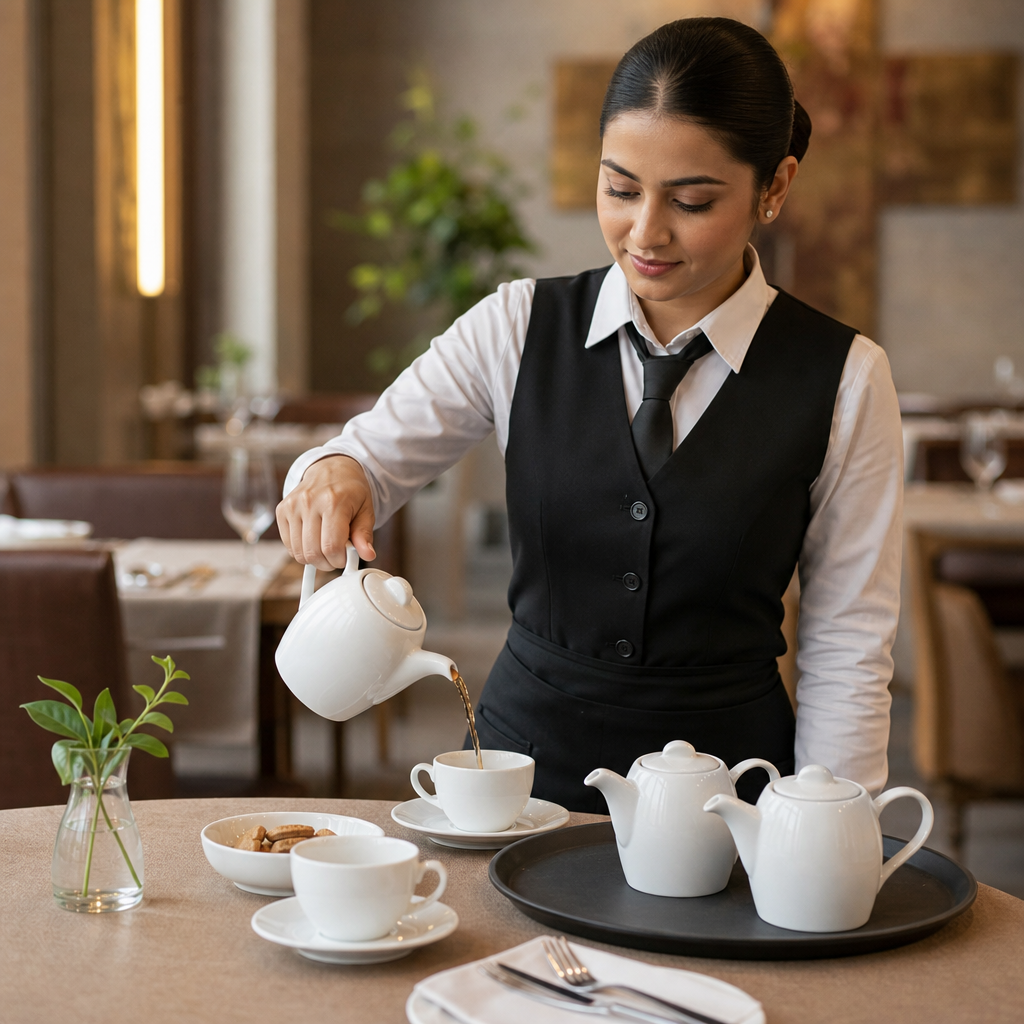 Vitrified Ceramic Teapots 340ml for Hospitality Settings (Pack of 4)