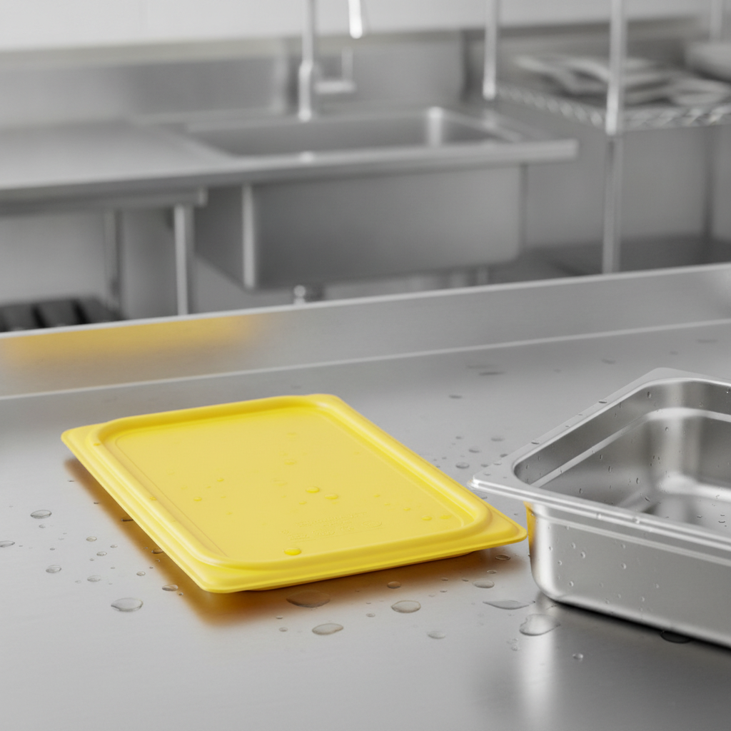 Polypropylene Yellow Seal Lid for 1/3 GN Containers
