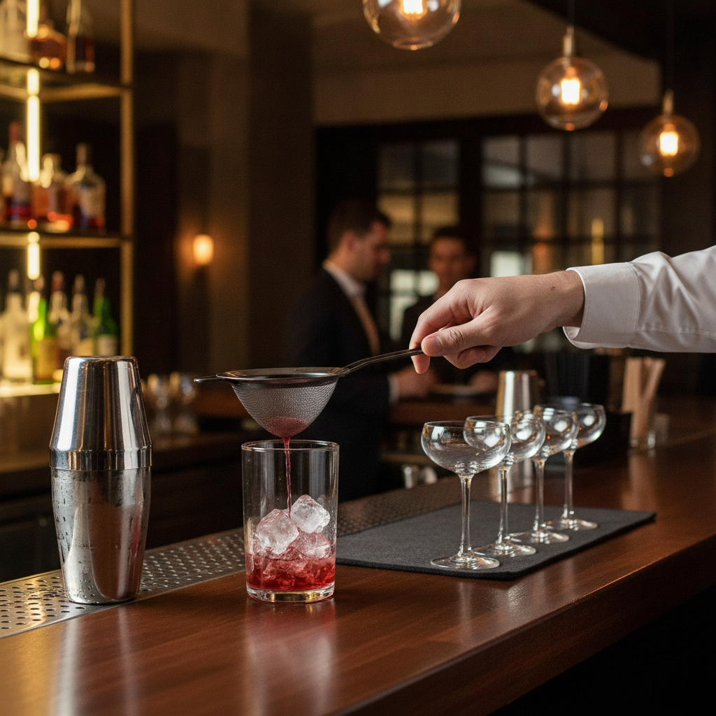 Stainless Steel Mesh Strainer 200mm for Perfect Cocktails